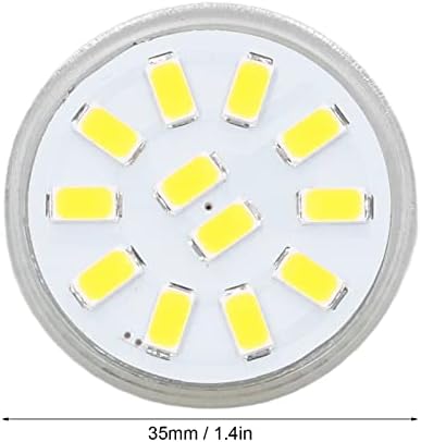 plplaaoo LED Sijalice, LED halogena zamena, LED Sijalice, LED Sijalice, 4kom / Set MR11 Led Spot sijalica sa dvostrukom iglom 360 disipacija toplote 3W 12 LED