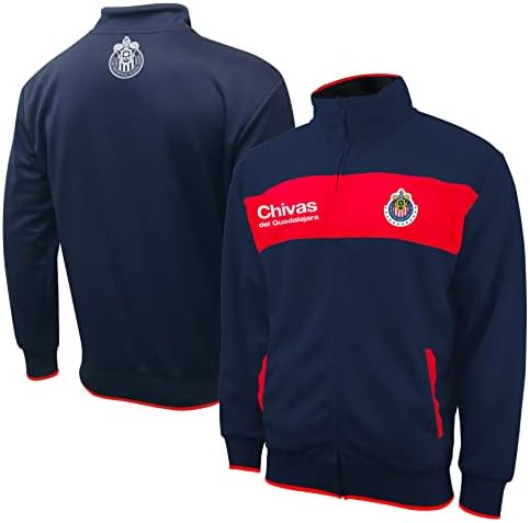 Icon Sports Men Chivas del Guadalajara zvanično patentna nogometna jakna S razreda 005