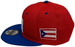 PR 3D vezena Snapback kapa sa ravnim kljunom sa zastavom Portorika