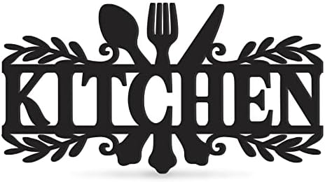 Koyildd Kuhinjski znak, blagovaonica Zidni dekor Rustikalni metal Kuhinjski dekor Znak, kuhinjska riječ umjetnička seoska kuća kuhanje
