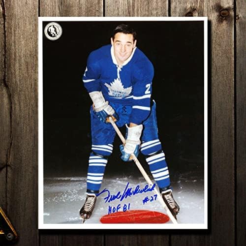 Frank Mahovlich Toronto javorov list Hof Autographing 8x10 - autogramirane NHL fotografije