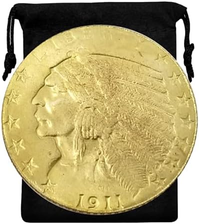 Kockea Copy 1911-D indijski glava Eagle pet dolara zlatna kovanica-replika USA Suvenir Coin Lucky Coin Hobo Coin Morgan Dollar