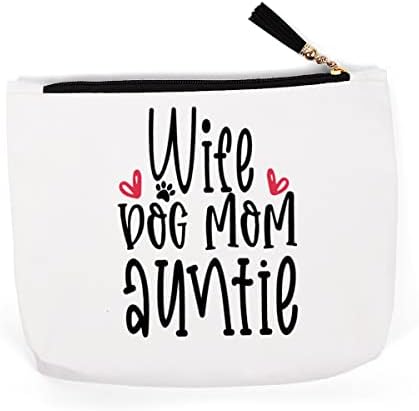 Supruga pas mama tetka šminka, smiješni ljubitelji psa tetka gag poklon tetka odrednica kozmetička torba