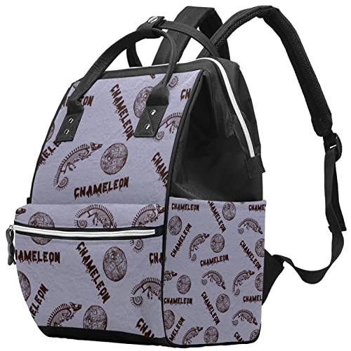 Chameleon vintage pelena torba na peppy ruksak za mamu tata, putovanja tote materinske torbe