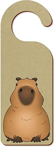Azeeda 'Grumpy Capybara' 200 mm x 72mm Vrata za vrata