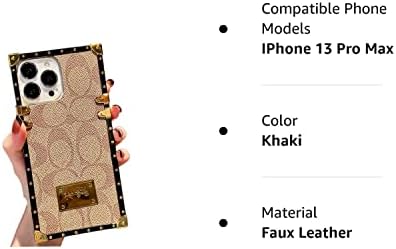 Zweejd Designer Square Luxury iPhone 13 Pro max futrola za djevojke, simpatična estetska klasična uzorka