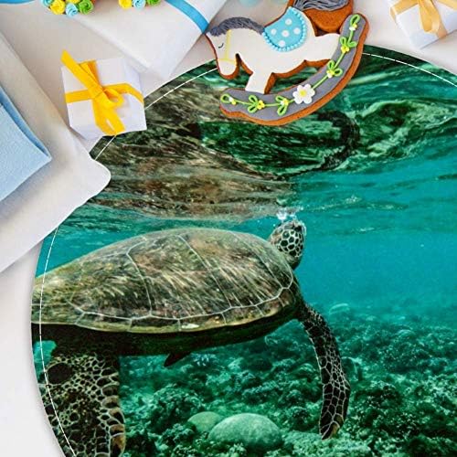 Heoeh morska kornjača pod vodom, non kliz vrata 15.7 okrugla područja tepiha tepiha za djecu za djecu za djecu, igralište