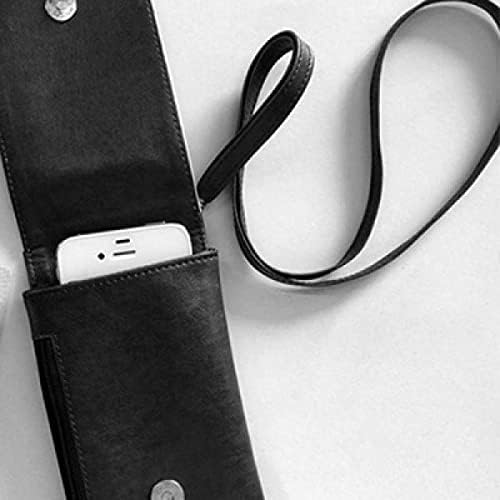 Biti cool alpaca crna bijela citat telefon novčanik torbica viseći mobilni torbica crnog džepa