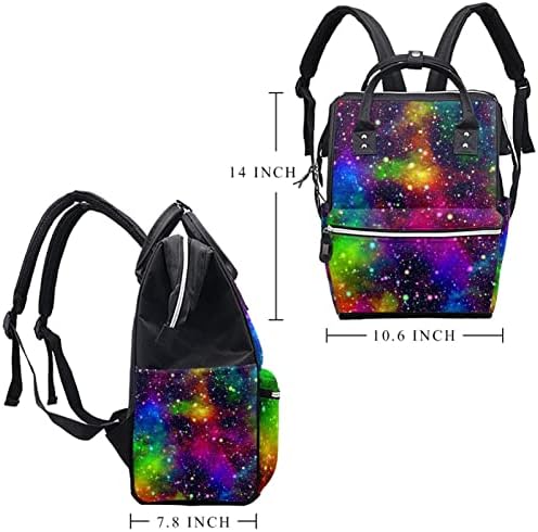 Guerotkr putnički ruksak, torba za pelene, ruksak pelena, šarene Universe Galaxies Planets uzorak