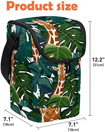 Kompaktna kanta za ručak Palma žirafa ljetni uzorak velika višekratna kutija za ručak sa patentnim zatvaračem torba za radni piknik