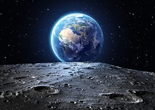 BELECO 12x10ft tkanina Vanjska svemirska pozadina Univerzum pozadina površina Zemljinog mjeseca opremljena