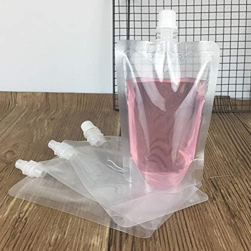 100x kesice za piće za jednokratnu upotrebu plastične tikvice za piće torba za pakovanje sa rotirajućom