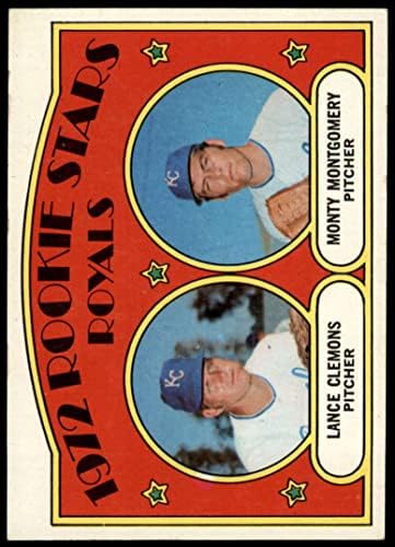 1972 TOPPS 372 Royals Rookies Lance Clemons / Monty Montgomery Kansas City Royals Nm + Royals