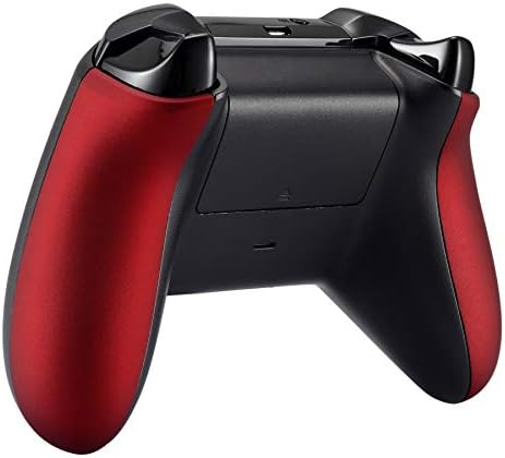 eXtremeRate Scarlet Red Meki dodir Grip zadnje ploče, udoban neklizajuće strane šine ručke, game Improvement Rezervni dijelovi za Xbox One X & One s kontroler