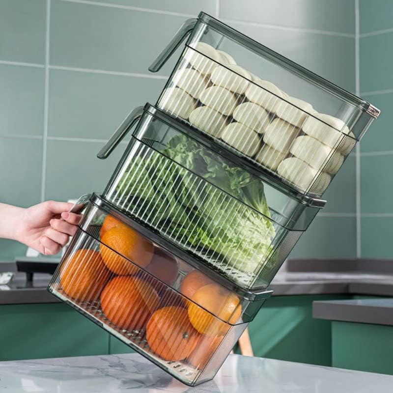 PDGJG kutija za čuvanje frižidera mjerenje vremena održavajte kutiju za svježu hranu sa prozirnom ručkom