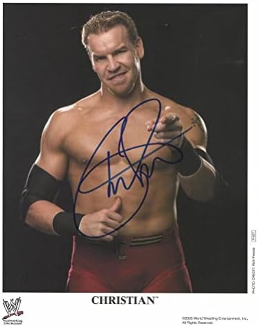 Christian Cage potpisan Autogram 8x10 fotografija - WWE AWE Jurassic Express Reire! - Autografirane NFL fotografije