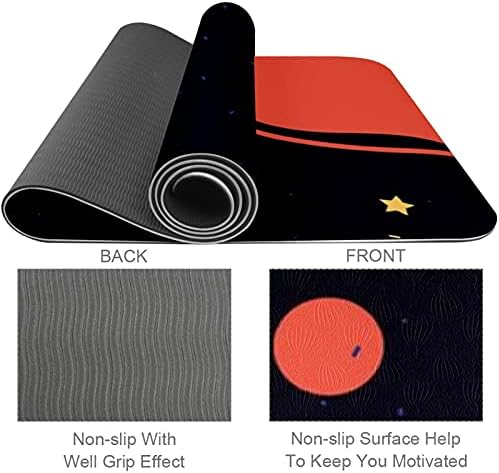 Yoga Mat Galaxy Universe Abstract Eco Friendly neklizajuća podloga za fitnes vježbe za Pilates i vježbe na podu