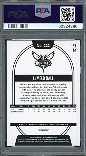 Lamelo Ball 2020 Panini Hoops Basketball Rookie Card RC # 223 PSA 9