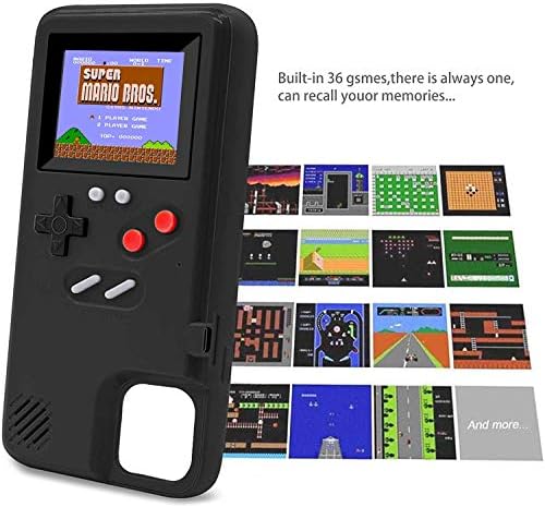 Gameboy futrola za iPhone, LucBuy Retro zaštitni poklopac futrola sa vlastitim napajanjem sa 36 male igre,prikaz u punoj boji,udarna futrola za Video igre za iPhoneX 12