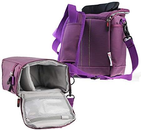 Navitech Purple DSLR SLR fotoaparat za nošenje i putna torba kompatibilna sa Nikon D4S