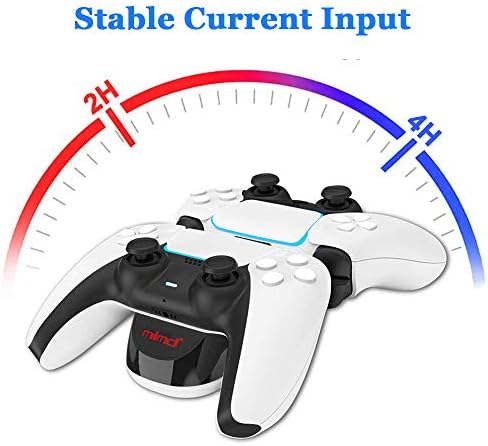 za PS5 Dualsense punjač za kontroler, Megadream dvostruki USB Tip C stalak za punjenje brze priključne stanice