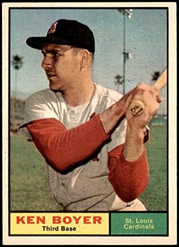 1961 TOPPS # 375 Ken Boyer St. Louis Cardinals Ex / MT kardinali