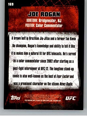 TOPPS 2010 UFC # 169 Joe Rogan UFC MMA kartica NM-MT