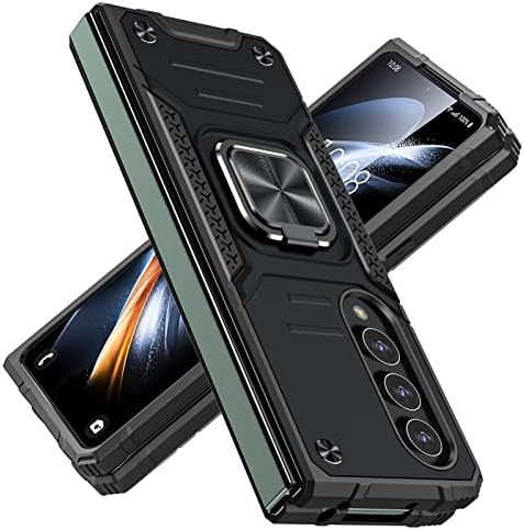 Rluyidiks za Samsung Galaxy Z Fold 4 futrola, rutajući postolje za okretanje 360 ​​°, zaštita od magnetskog poklopca, kofer za zaštitu od udara, 7,6 inča za Samsung Galaxy Z Fold 4 5g, crna rus01-11