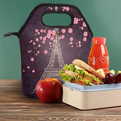 GUEROTKR torba za ručak za muškarce, izolovana kutija za ručak, kutija za ručak za odrasle,paris Eiffelov