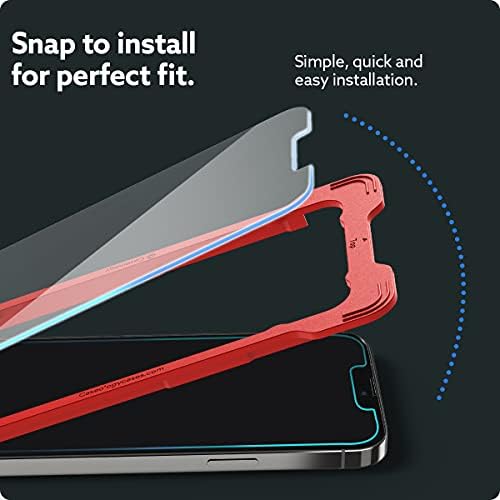 Caseology Snap Fit kaljeno staklo [2 pakovanje] za iPhone 14 zaštitnik ekrana kompatibilan sa iPhoneom 13