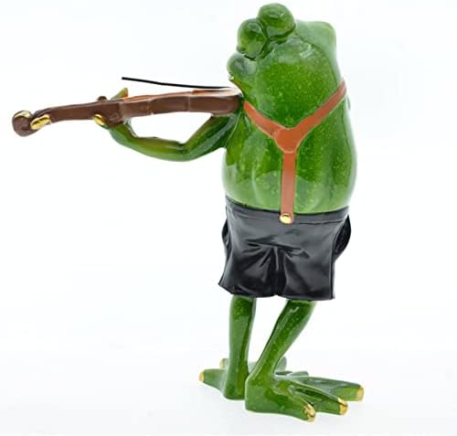 Quemie® obožava masna žaba Igranje violinske smole, smiješno žabljem Muzičar Savršene ukrasne kolekcionarske figurice za djecu Ljubitelji za odrasle Xmas Rođendanski pokloni
