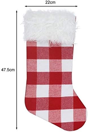 Alremo huangxing - božićne rešetke čarapa bombona bombona božićne ukrase za božićne ukrase čarapa može objesiti
