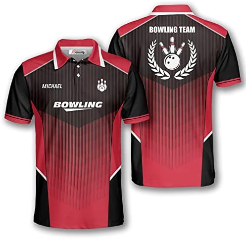 Primorične majice za kuglanje za muškarce, personalizirani kuglani dresovi, prilagođeno ime i ime tima Bowling