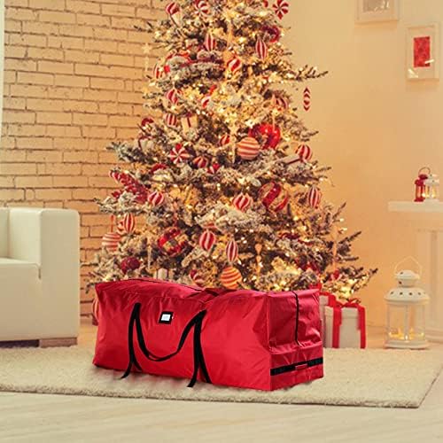 YIISU Rolling veliki Božić stablo torba 59 D X 19.6 Š X 24.8 H Holiday Tree Storage Case Red Red NW3