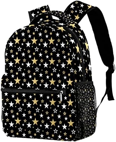 Ruksak ruksak Školska torba putni ležerni dnevni ruksak za žene tinejdžerke dječaci, zvijezde od bijelog