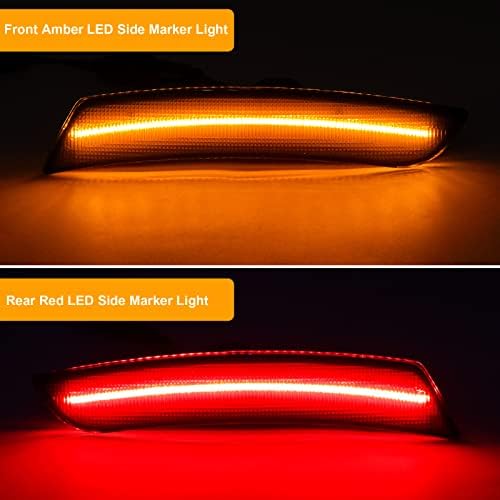 Aexploer LED bočno Marker svjetla kompleti kompatibilni sa Camaro -2023, dimljeni objektiv prednji Amber&