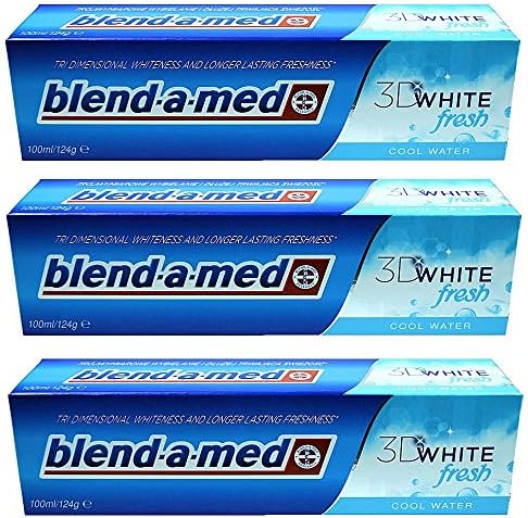 [Paket od 3] Blend-a-med 3D bijela svježa hladna vode za zube. Blandamed izbjeljivanje 100 ml