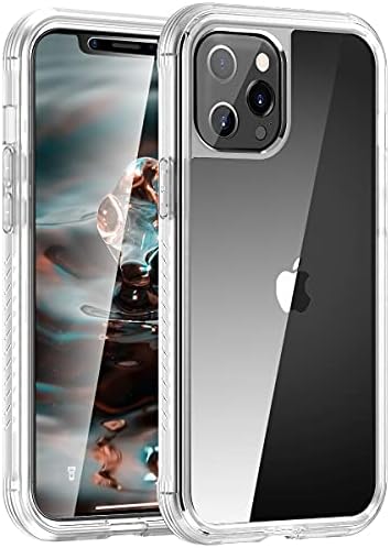 OMIO za iPhone 12 Pro Max Case s ugrađenim zaštitnim zaslonom 360 futrola za zaštitu telefona u cijelom