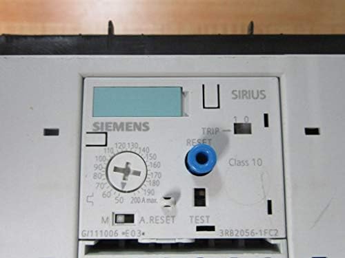 Siemens 3rb2056-1fc2 relej preopterećenja u čvrstom stanju za indukcijske motore. Ocjena 22-90 kW, 1 NO