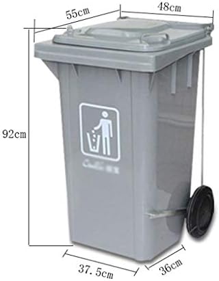 Da Tou 120L papučica bočnih kotača Veliki kapacitet smeće može zadebljano sanitarna plastična kanta sa poklopcem