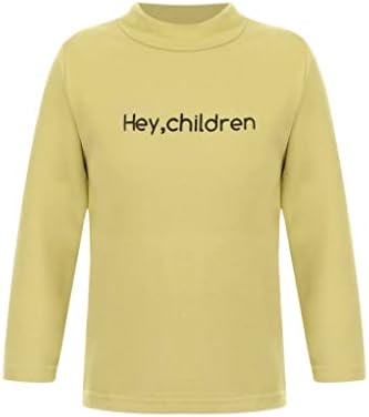 TTAO Dječji termalni donji rublje vrhovi dugih rukava Majica Jesen Zima Topla Tee TOP donje košulje Yellow