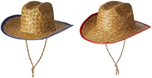 Zabava Express Childs Straw Cowboy Hat sa plastičnom zvezdom - 12 komada