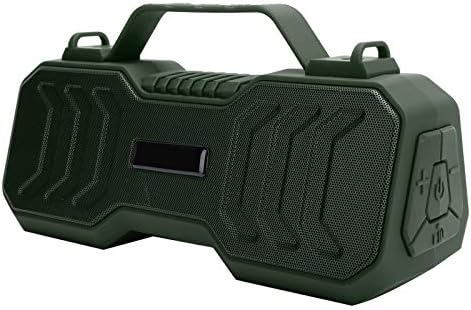 ASHATA Prijenosni Bluetooth zvučnik,Vanjski prijenosni glasni zvučni Subwoofer ugrađen punjiva litijumska