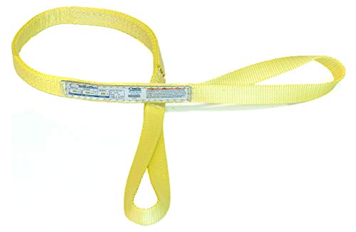 Stren-Flex EET2-901-10 Tip 4 najlonska upletena mreža za oči i oči, 2 sloja, 3200 lbs vertikalna nosivost, 10 'Dužina x 1 širina, žuta