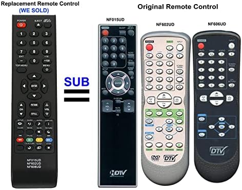Beyution NF015UD/NF602UD/NF606UD Replace Remote Control fit for Emerson Sylvania TV LD155SL8 LD200EM8 LC320EM82