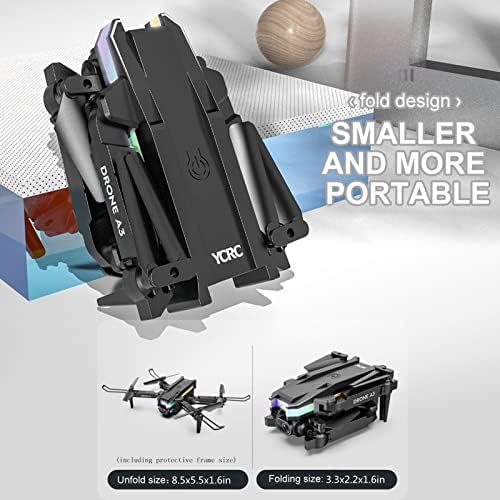 Mini Drone Sa kamerom, Daul 4K HD FPV kamera 3 baterija, duge izdržljivosti daljinsko upravljanje Igračke