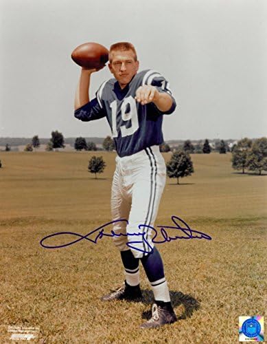Johnny Unitas Autographiped Baltimore Colts 11x14 fotografija