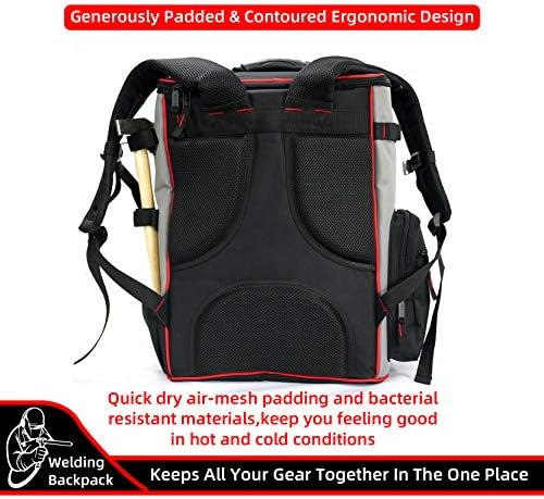 Kunn ruksak za zavarivanje i torba za zavarivanje sa odvojivom vrećicom za kacigu