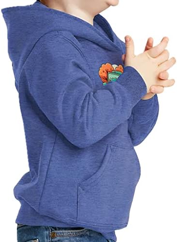 Auto grafički grafički toddler pulover Hoodie - Slatka spužva Fleece Hoodie - Crtani hoodie za djecu