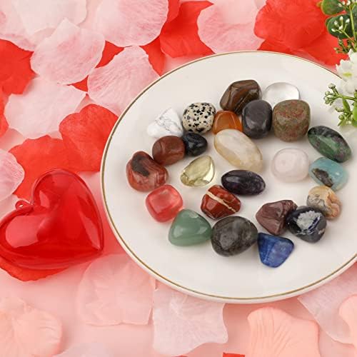 Valentines Advent Calendar, 24 prirodni Kristal dragog kamenja kamen, dragog kamenja za otvaranje svaki